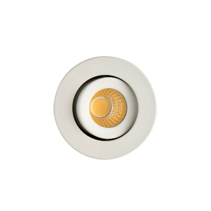 Saxby 99560 LALO Tilt 4000K 4W Matt white paint & clear acrylic 4W LED module (COB) - westbasedirect.com