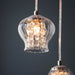 Endon 99607 Mesmer 6lt Pendant Chrome plate, clear glass with clear glass beads 6 x 3W LED G9 (Required) - westbasedirect.com