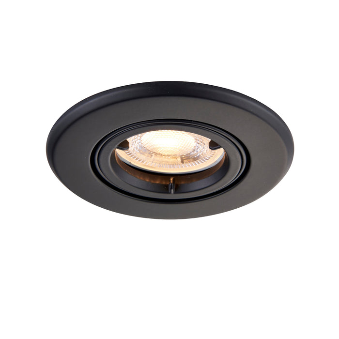 Saxby 99759 ShieldPLUS tilt 50W Matt black paint 50W GU10 reflector (Required) - westbasedirect.com