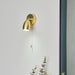 Endon 99768 Porto 1lt Spot Satin brass plate & clear glass 7W LED GU10 (Required) - westbasedirect.com