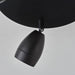 Endon 99771 Porto 3lt Spot Matt black & clear glass 3 x 7W LED GU10 (Required) - westbasedirect.com