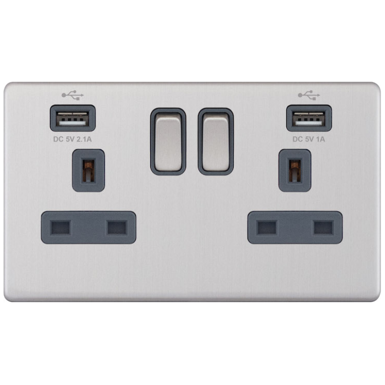 BUY Selectric 5MPLUS-161 | 5M-PLUS Screwless | 2 Gang 13A Switched ...