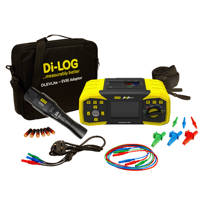 Di-LOG ALVA MFT EV Multifunction Installation Tester Kit with EVSE Adaptor Plug