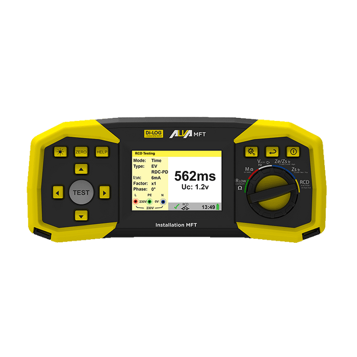 Di-LOG ALVA MFT EV Multifunction Installation Tester Kit with EVSE Adaptor Plug