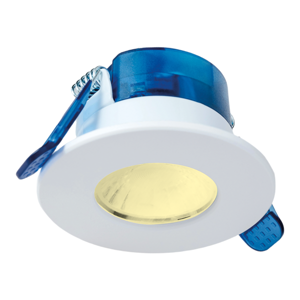 Aurora AU-R61W/30 5.5W LED IP65 Fixed Dimmable Fire Rated Downlight FastRFix CRI90 White 3000K - westbasedirect.com