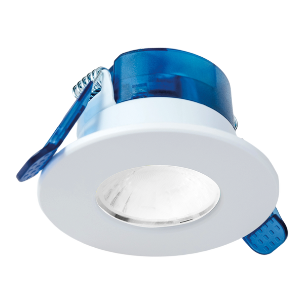 Aurora AU-R61W/CWS 3.5W/5.5W LED IP65 Fixed Dimmable Fire Rated Downlight FastRFix CRI90 White 2700K/3000K/4000K/5700K - westbasedirect.com