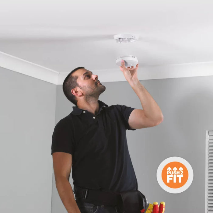 FireAngel SW1-PF-T Mains Powered Optical Smoke Alarm with Replaceable 9V Battery Back-up - westbasedirect.com