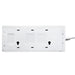 Masterplug 8 Socket 2m 13A Extension Lead + Indicator White - westbasedirect.com