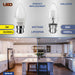 Brite-R 3W B22 BC Candle LED Bulb Cool White 6500K - westbasedirect.com