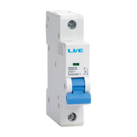 LIVE Electrical CA150B Single Pole 50A B Curve 6kA MCB