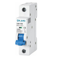 LIVE Electrical CB163C Single Pole 63A C Curve 10kA MCB