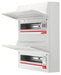 BG Fortress CF236MS31 36 Module 31 Way Unpopulated Metal Dual Row Consumer Unit with 100A Main Switch, 100A Terminal Block & 1x SPD - westbasedirect.com