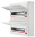 BG Fortress CF248MS43 48 Module 43 Way Unpopulated Metal Dual Row Consumer Unit with 100A Main Switch, 100A Terminal Block & 1x SPD - westbasedirect.com