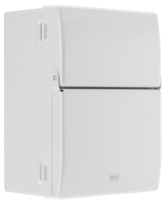 BG Fortress CF5R4P23 Garage Unit - IP20 Metal Enclosure, 40A Type A 30mA RCD, 6+32A MCB