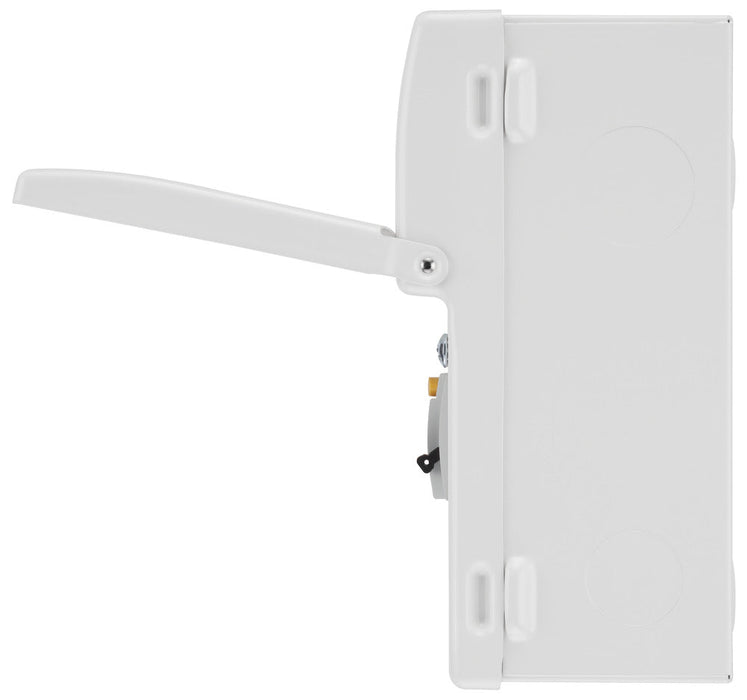 BG Fortress CF6R14 6 Module 4 Way Unpopulated RCD Incomer Consumer Unit with 1x 100A Type A 30mA RCD