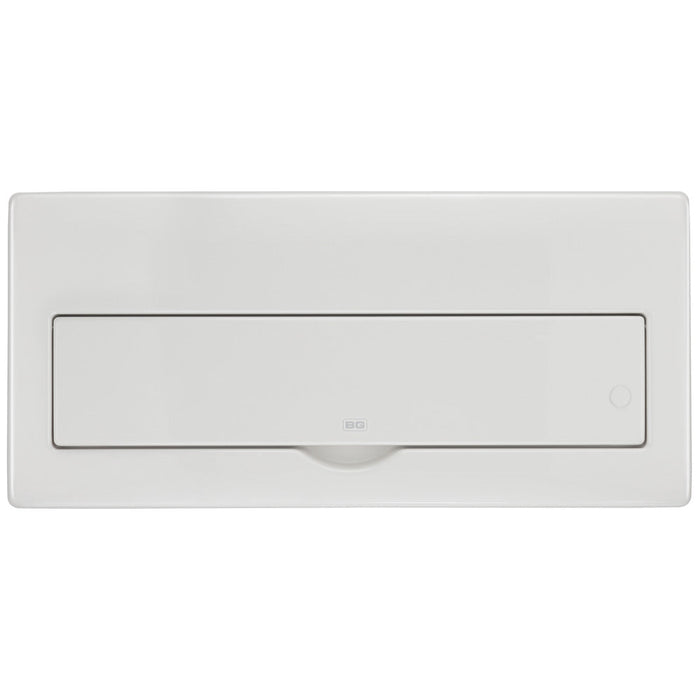 BG Fortress CFF22D11S15 22 Module 15 Way Unpopulated Fully Recessed Dual RCD Consumer Unit with 100A Main Switch, 2x 100A Type A 30mA RCD & 1x SPD