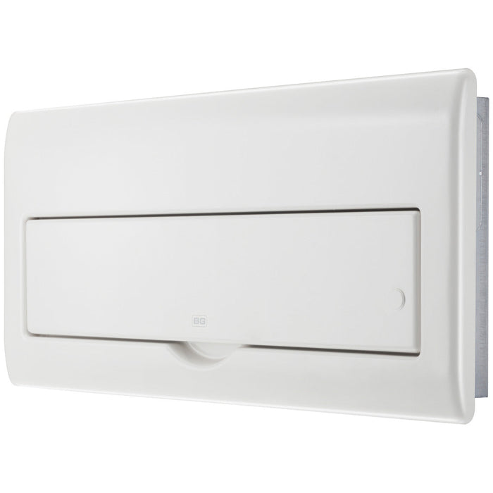 BG Fortress CFF22M20 22 Module 20 Way Unpopulated Fully Recessed Metal Consumer Unit with 100A Main Switch