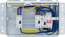 BG Fortress CFFD8808ASPD 8 Way Metal Unpopulated Fully Recessed Consumer Unit with 100A Main Switch, 2x 80A 30mA Type A RCD & 1x SPD - westbasedirect.com