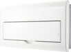 BG Fortress CFFD8814ASPD 14 Way Metal Unpopulated Fully Recessed Consumer Unit with 100A Main Switch, 2x 80A 30mA Type A RCD & 1x SPD - westbasedirect.com