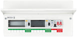 BG Fortress CFUD1000011ASPD 11 Way Metal Unpopulated Consumer Unit with 100A Main Switch, 2x 100A 30mA Type A RCD & 1x SPD - westbasedirect.com