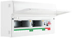 BG CFUD6614ASPD 22 Module 14 Way Unpopulated + 100A Switch, 2x63A Type A RCD, 1xSPD & 1x32A MCB - westbasedirect.com