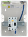 BG CFUSHOW1A Metal Shower Kit - IP20 Metal Enclosure, 63A Type A 30mA RCD, 50A MCB - westbasedirect.com