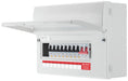 BG CFUSWP810A 12 Module 10 Way Metal Populated Consumer Unit + 100A Main Switch, 8x Type A RCBOs - westbasedirect.com