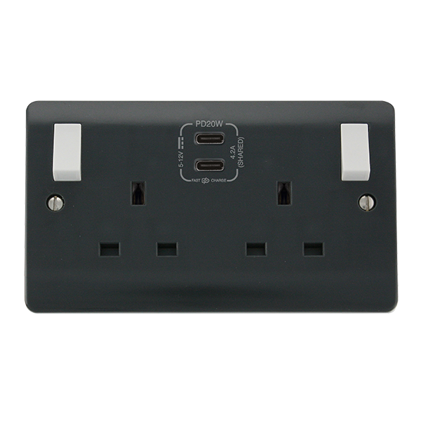 Buy Click Mode CMA796AG Part M 13A 2 Gang Switched Safety Shutter ...