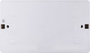 BG CMP8232 Double 32mm White Rounded PVC Surface Pattress Box - westbasedirect.com