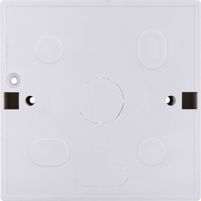 BG CMP9132 Single 32mm White Square PVC Surface Pattress Box (5 Pack)