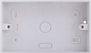 BG CMP9232 Double 32mm White Square PVC Surface Pattress Box - westbasedirect.com