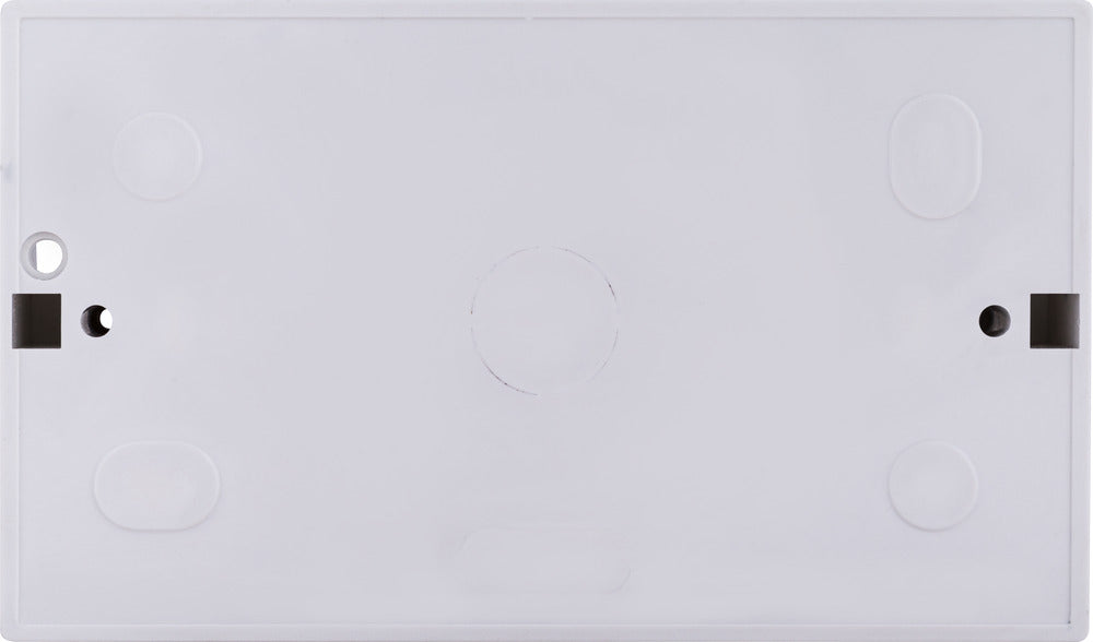 BG CMP9232 Double 32mm White Square PVC Surface Pattress Box (5 Pack)