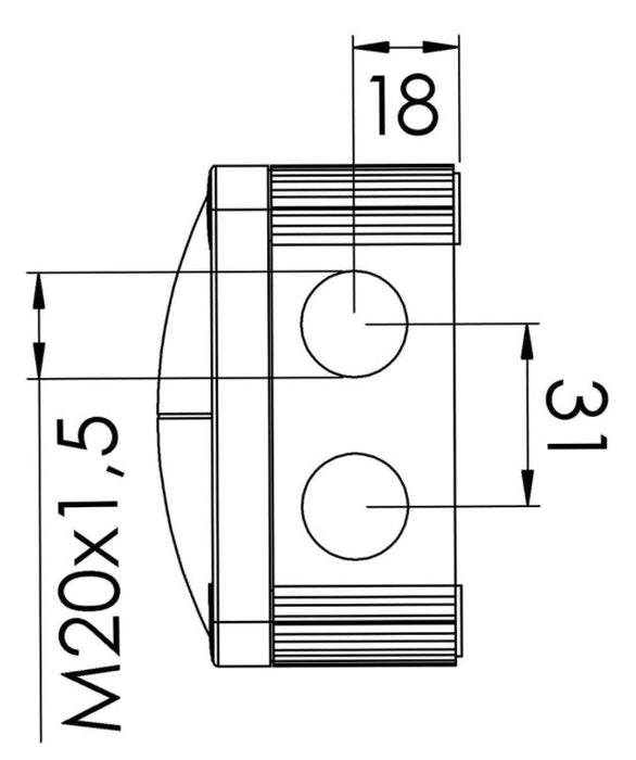 Wiska 10110405 COMBI 308 Junction Box + 3x 3-pole WAGO 221-413 Connectors - White - westbasedirect.com