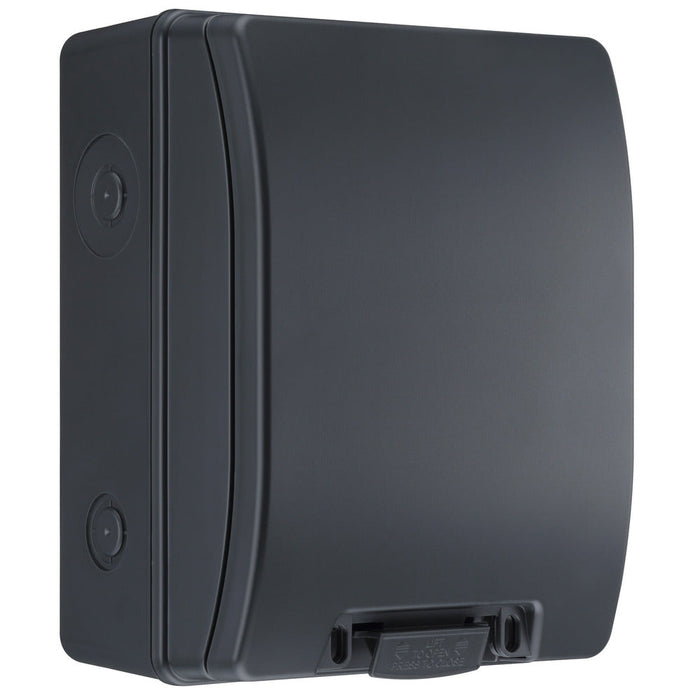 Sync Energy CP5MPS1G 5 Module IP66 Weatherproof Grey Plastic EV Charger Circuit Protection with 100A Main Switch, 40A B Curve MCB & Type 2 SPD - westbasedirect.com