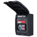 Sync Energy CP5MPS1G 5 Module IP66 Weatherproof Grey Plastic EV Charger Circuit Protection with 100A Main Switch, 40A B Curve MCB & Type 2 SPD - westbasedirect.com