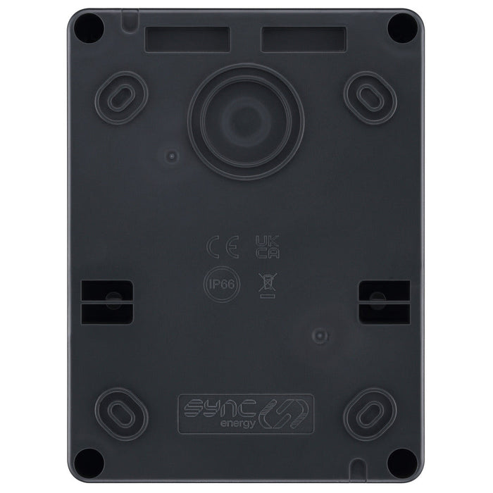 Sync Energy CP5MPS1G 5 Module IP66 Weatherproof Grey Plastic EV Charger Circuit Protection with 100A Main Switch, 40A B Curve MCB & Type 2 SPD - westbasedirect.com