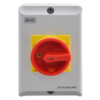 BG CPRSD263 63A 2 Pole AC IP65 Rotary Isolator
