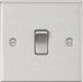 Knightsbridge CS2BC Square Edge 10AX 1G 2-Way Plate Switch - Brushed Chrome - westbasedirect.com