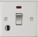 Knightsbridge CS834FBC Square Edge 20A 1G DP Switch + Neon & Flex Outlet - Brushed Chrome - westbasedirect.com