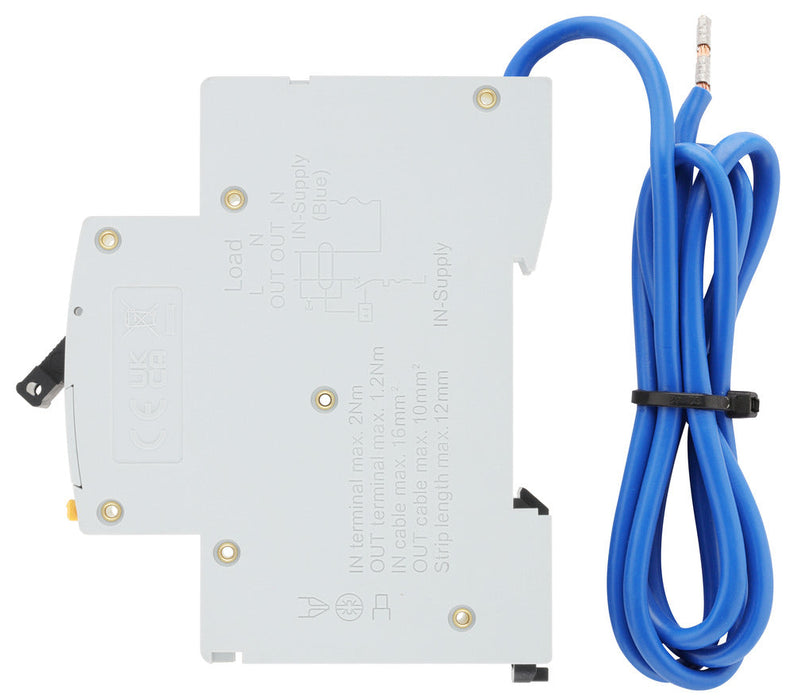 BG CUCRB16A 16A SP 1 Module B Curve 6kA 30mA Type A Compact RCBO - westbasedirect.com