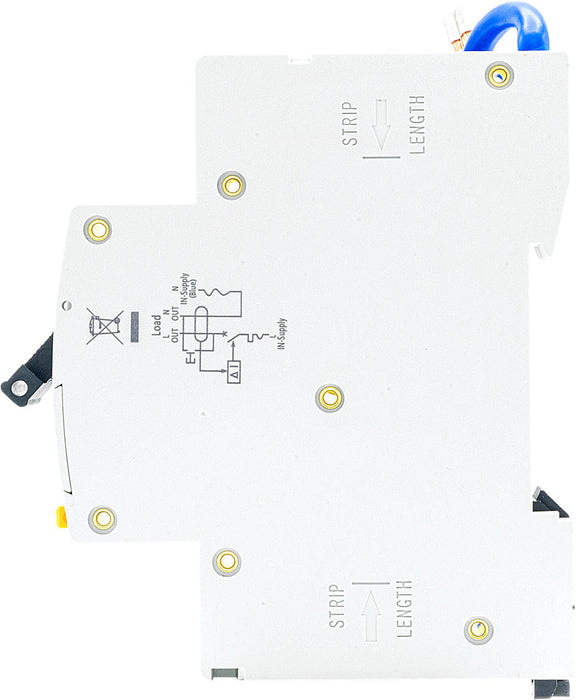 BG CUCRB20 20A SP 1 Module B Curve 6kA 30mA Type AC Compact RCBO - westbasedirect.com