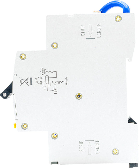 BG CUCRB32 32A SP 1 Module B Curve 6kA 30mA Type AC Compact RCBO - westbasedirect.com