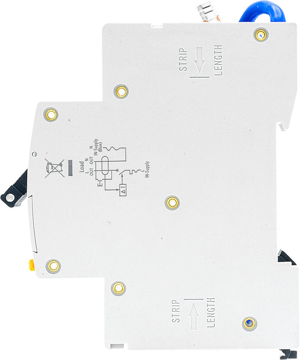 BG CUCRB6 6A SP 1 Module B Curve 6kA 30mA Type AC Compact RCBO - westbasedirect.com