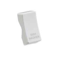 Knightsbridge CUDISH White Curved Edge Rocker Cover 