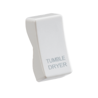 Knightsbridge CUDRY White Curved Edge Rocker Cover 