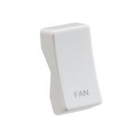 Knightsbridge CUFAN White Curved Edge Rocker Cover 