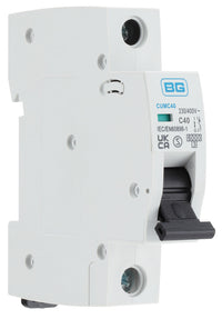 BG CUMC40 40A Single Pole 1 Module 6kA C Curve MCB