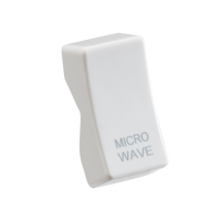 Knightsbridge CUMICRO White Curved Edge Rocker Cover 