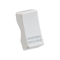 Knightsbridge CUWASH White Curved Edge Rocker Cover 