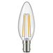 Eveready S15476 B15 SBS Candle Filament Clear LED Bulb 4W 470lm Warm White 2700K (5 Pack) - westbasedirect.com